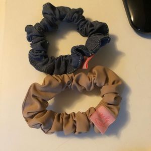 Pair of Dew Edit mini scrunchies